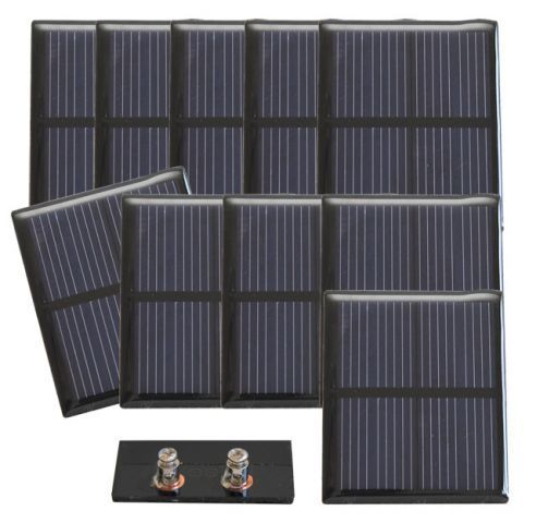 Lot de 10 cellules solaires 1,00 V - 200 mA