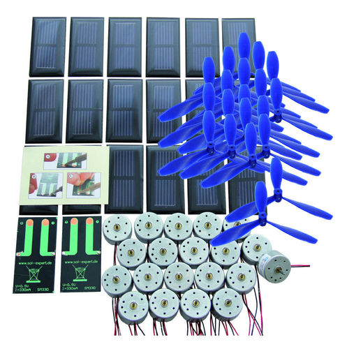 Lot de 20 cellules solaires SM330L + 20 moteurs RF-300 + 20 hélices