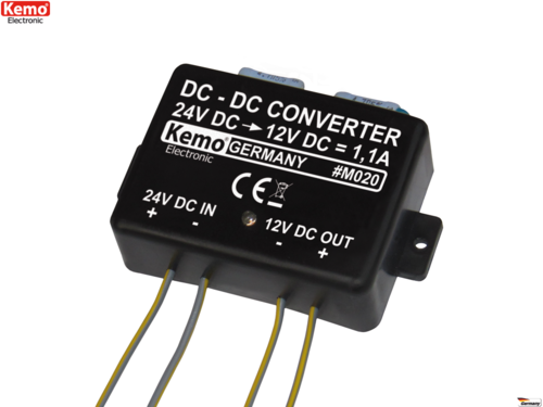 Convertisseur Kemo M020 - 24 V/DC vers 13,8 V/DC max. 1,1 A