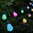 Guirlande solaire ampoule fête 20 leds, couleur changeante