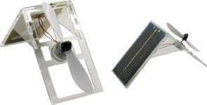 Kit mini ventilateur solaire sur support plexi