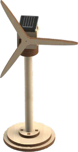 Kit éolienne solaire en bois - 14 cm
