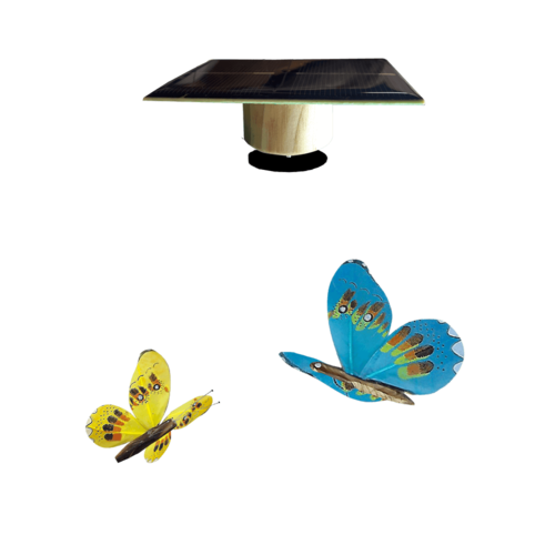 Papillon solaire Double suspendu 8 cm