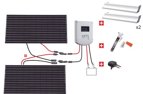 Kit solaire camping-car 600W