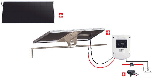Kit solaire nautisme 120W Back-contact - portique inclinable