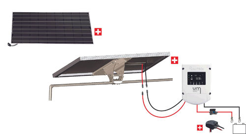 Kit solaire nautisme 150W - portique inclinable