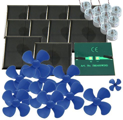 Lot de 10 cellules solaires SM1400 + 10 moteurs RF-300 + 10 hélices