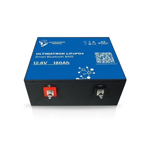 Ultimatron Batterie Lithium 12.8V 180Ah LiFePO4 Smart BMS avec Bluetooth