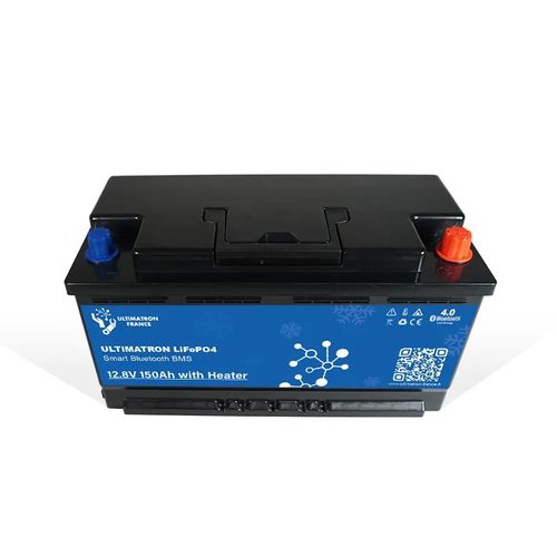 Ultimatron Batterie Lithium 12.8V 150Ah LiFePO4 Smart BMS avec Bluetooth & Chauffage
